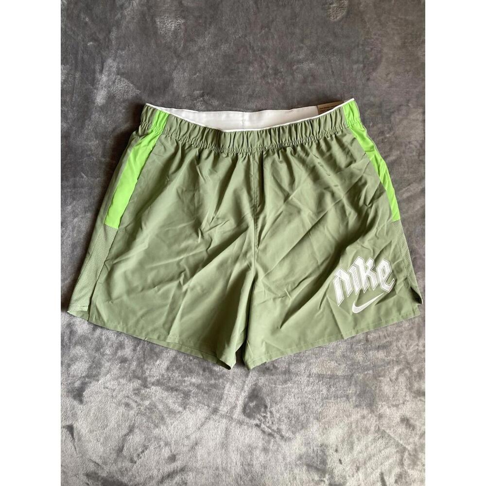 Nike Challenger Dri-Fit 5” Brief Lined Running Shorts Pistachio Green Sz Medium